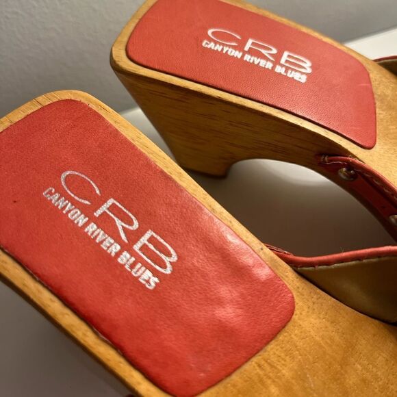 CRB Canyon River Blues Wooden Sandal Shoes - Picture 5 of 9